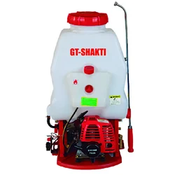 GT Shakti  2-Stroke 26 CC 20L Knapsack Power Sprayer with Brass Pump & Free Accessories for Pest Control 