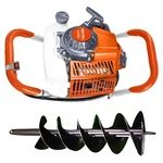 NCH H680, 68cc 2-Stroke Petrol Engine Earth Auger Machine With 8 Inch Drill Bit