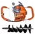 NCH H680, 68cc 2-Stroke Petrol Engine Earth Auger Machine With 8 Inch Drill Bit