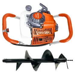 NCH H680, 68cc 2-Stroke Petrol Engine Earth Auger Machine With 10 Inch Drill Bit