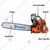 Husqvarna 390XP, 88-cc Premium Quality Petrol Chainsaw | Wood Cutting | Wood Logging Machine with 24 inch Guide Bar