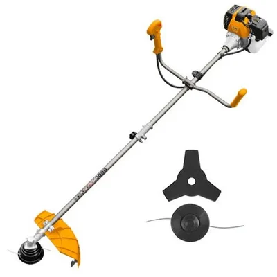 Ingco GBC5524421, 2.2HP 52 CC 2 Stroke Petrol Operated Sidepack Brush Cutter