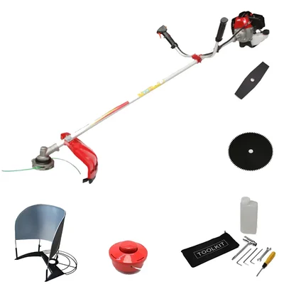 Heavy Duty Sidepack Multi Crop Brush Cutter, 2 Stroke 43cc with Paddy Cutter Combo and Other Free Accessories