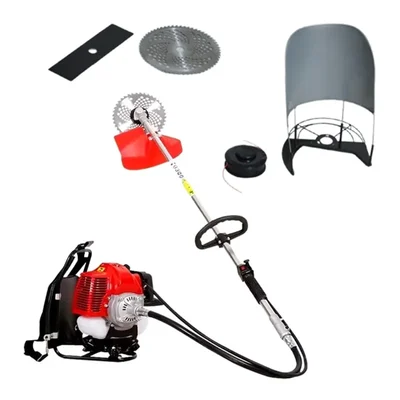 Maxgreen 35 cc 4 Stroke Backpack Petrol Brush Cutter / Grass Cutter with Free Accessories
