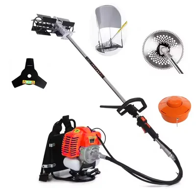 Backpack Multi Crop Brush Cutter with Flat Tiller Attachment, 4-Stroke 31CC