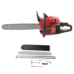 Heavy Duty 58 cc Petrol Chainsaw | Wood Cutter with 18 inch Guide Bar and Free Accessories