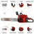 BSC Power 6270, 62cc 2-Stroke Petrol Chainsaw with 18 Inch Guide Bar, 3.0 kW Engine and Automatic Chain Oiler