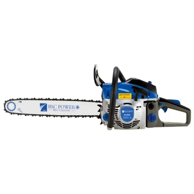BSC Power 5800P, 58cc 2.4kw Petrol Chainsaw with 18-inch Guide Bar for Landscaping, Wood Logging/Cutting and Tree Felling