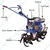 Kisankraft FB-IC-209P, 6.5 HP 4 Stroke Petrol Power Tiller With Accessories