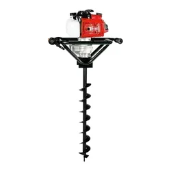 Latson EA 63, 2 Stroke 63cc Earth Auger | Post Hole Digger with 4 inch Drill Bit | With 1 Year Warranty