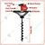Latson EA 63, 2 Stroke 63cc Earth Auger | Post Hole Digger with 4 inch Drill Bit | With 1 Year Warranty