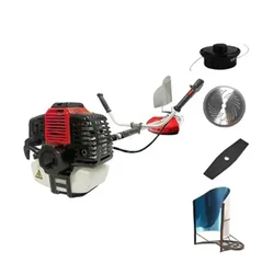 Agrobest AG2T-BP52, 2 Stroke 52 CC Side Pack Petrol Brush Cutter Machine with Free Attachments