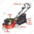 Kisankraft KK-LMP-6419 Self Propelled Petrol Lawn Mower,4HP