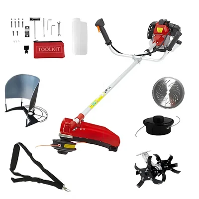 Sidepack Multi Crop Brush Cutter with Round Tiller Attachment, 2Stroke 52CC