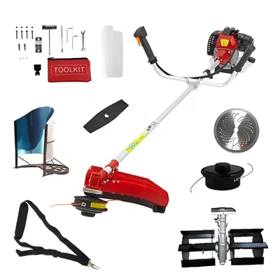 Heavy Duty Sidepack Multi Crop Brush Cutter with Flat Tiller, 2- Stroke 52cc