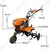 Mitsuyama MY-600G Petrol Operated 7 HP Power Tiller of 170F Engine with Attachments