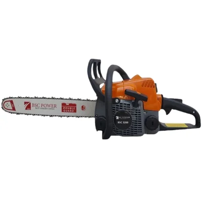 BSC Power 3200, 32-cc Petrol Chainsaw with 18 inch Guide Bar | Ideal for Cutting Tree, Logging Woods, and Gardening