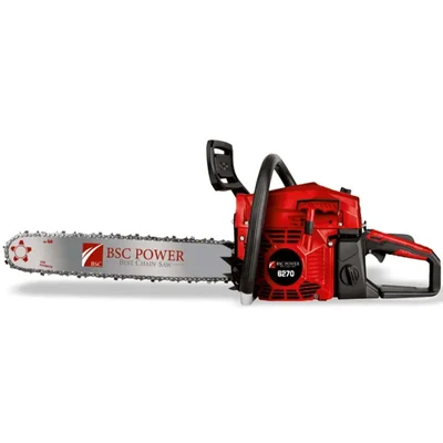 BSC Power 6270, 62cc 2-Stroke Petrol Chainsaw with 22 Inch Guide Bar, 3.0 kW Engine and Automatic Chain Oiler
