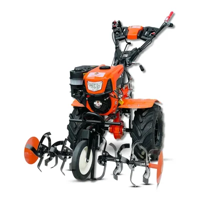 SINGH POWER SP 2200E, 7.5 HP 4 Stroke Self Start Petrol Power Weeder / Cultivator with Big Tyre & Headlight (6 Month Warranty)