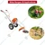 Heavy Duty Petrol Grass Cutter with 2 Stroke 52CC Engine with Flat Tiller Attachment