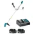 Makita DUR190URT1, 240 Watt 18V Battery Operated Brush Cutter with 2 Batteries and 1 Charger