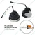 Petrol Tank Cap & Oil Cap for Stihl MS250/251/381/382 Petrol Chainsaw, MS250-018 & MS250-019