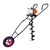 Latson EA 63, 2 Stroke 63cc Trolley Earth Auger / Post Hole Digger Engine with 8 inch Drill Bit with 1 Year Warranty