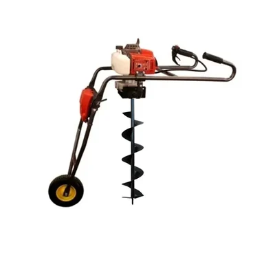 Sprayman 68 CC Petrol Trolley Earth Auger with 6 Inch Bit | 2 Stroke Post Hole Digger SEA-7000T