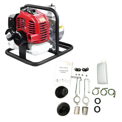 Really RAPL-WP52G, Premium Quality 52-cc, 2-stroke 1 inch Petrol Water Pump with Free Accessories