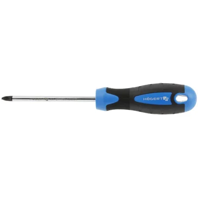 Högert Technik PH2 x 100mm S2 Steel Phillips Screwdriver with Magnetic Tip & Anti-Slip Handle HT1S029