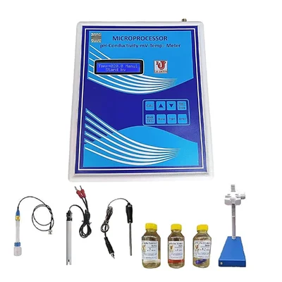 Lab Junction pH,Conductivity Meter, Microprocessor pH-EC-mV-Temperature Meter, Model:LJ-1611