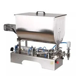 Mahalaxmi Machines 100-1000 ml Stainless Steel Pneumatic Pickle Filling Machine, 1 to 25 Bottles/min Filling Speed
