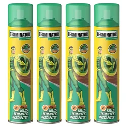 4 Pcs of Pidilite (220 gm x 4 pcs) Terminator Wood Preservative Anpex Power Killer Spray For Office, Home, Kitchen Use