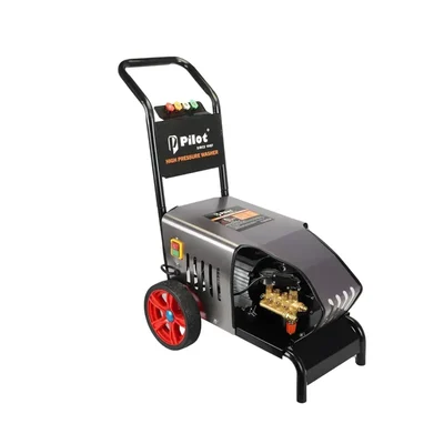 Pilot (PL-HWC-25) 120 Bar Trolley Type High Pressure Washer with 2.5 HP Motor, 12 LPM for Cleaning