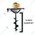 Pilot 63 CC 3 HP Earth Auger / Post Hole Digger / Earth Drill Machine With 10 Inch Drill Bit, PL-EA63