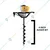 Pilot 63 CC 3 HP Earth Auger / Post Hole Digger / Earth Drill Machine With 6 Inch Drill Bit, PL-EA63