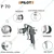 Pilot Painting Spray Gun Type Without Cup W/C (P70)