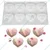 8 Cup Silicone Heart Shaped Pinata Mould For Cakes or Chocolates