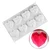 8 Cup Silicone Heart Shaped Pinata Mould For Cakes or Chocolates