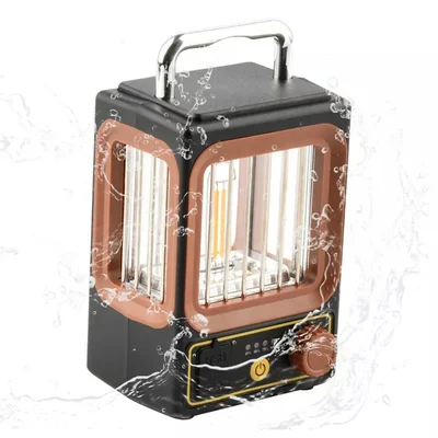 Gramstrong Pinjra LED Camping Lantern Light Modes IPX5 Waterproof Portable Rechargeable Lantern for Hiking And Camping