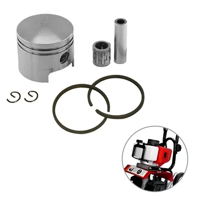 Piston & Ring Set for 2 Stroke 52 cc Engine Mini Tiller(Quantity-1 Set)