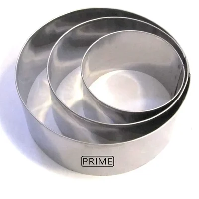 3,4 & 5 inch SS Pizza Base Cutter/ Cut Outs Rings Set