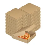 100 Pcs, 7x7x1.5 Inch 320 GSM Duplex Pizza Box for Cookies, Pastries, Mini Cakes, Donuts, Pie Slices