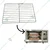 Stainless Steel Oven Rack Set for 12 x 18 Inch Indian Electric Pizza Oven