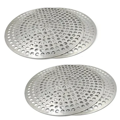 Pack of 4 Perforated Round Pizza Tray for Oven(Size-6 inch)