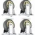 Heavy Duty 50 MM / 2 Inch Pack Of 4 Fixed Type Plain Bore TPR Caster Wheel
