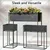Heavy Duty Metal Plant Stands, Anti-Rust Durable Rack for Home, Garden & Balcony Decor (Pack of 3)