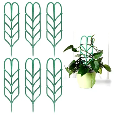 Plant Stem Support Metal Stakes for Climbers and Vines, Used for Gardening Purposes (Pack of 6)