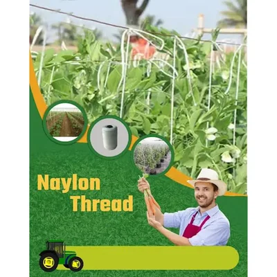 Nylon Plant Support Thread for Agricultural Trellising and Garden Crop Protection UV Resistant Plant Tying Cord
