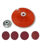 Premium Quality Plastic Backing Pad with Grinder Nut and 20 Nos. Fiber Sanding Disc for Sander, Polisher, Angle Grinders